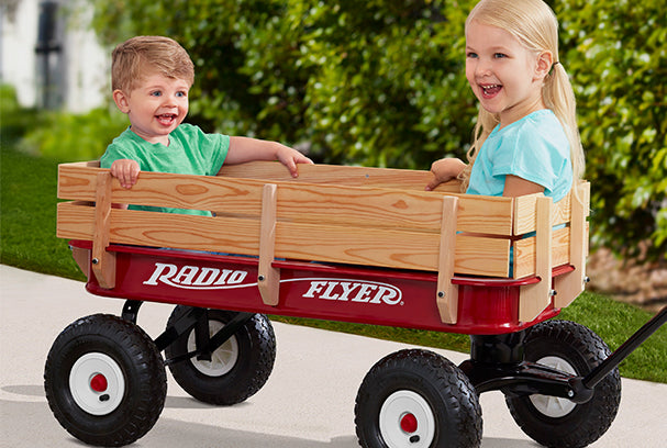 All Terrain Steel Wood Wagon Radio Flyer