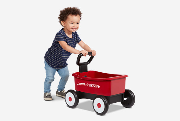 Red push cart for toddlers on sale