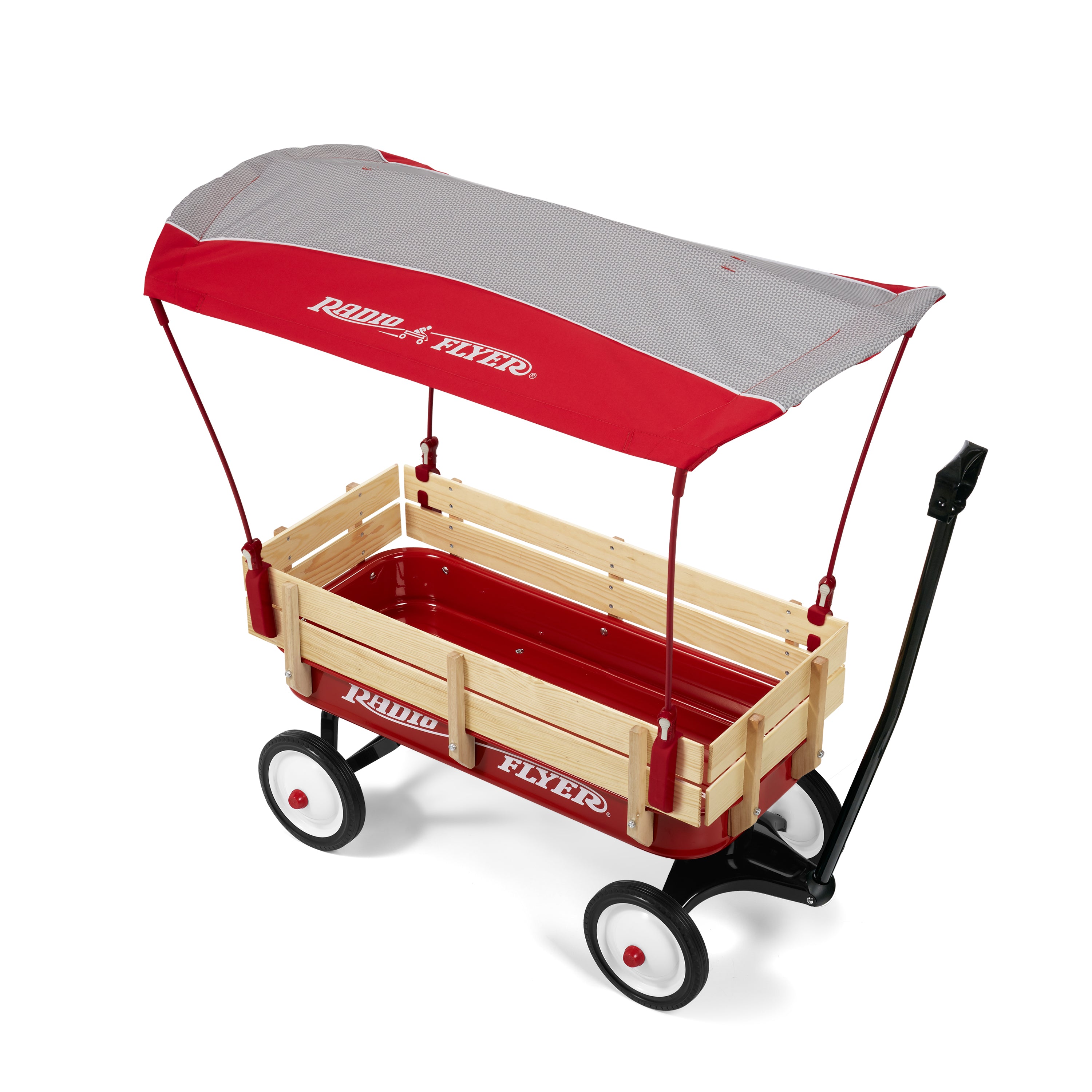 Steel Wood Wagon with Canopy Radio Flyer