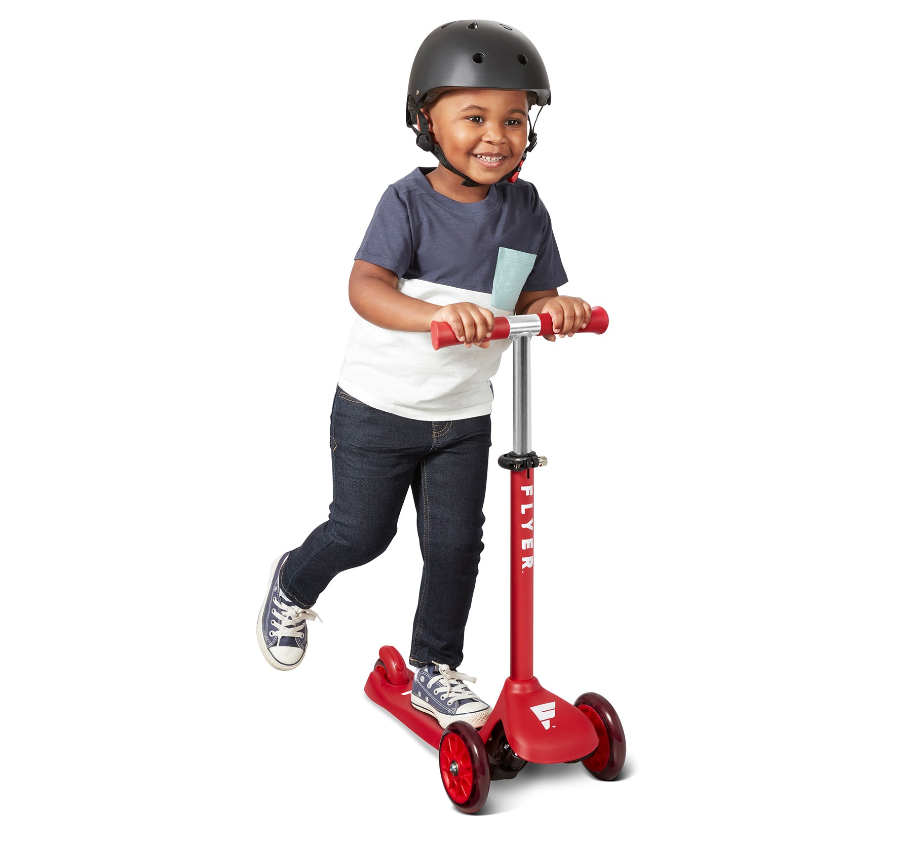 Kid riding razor shops scooter