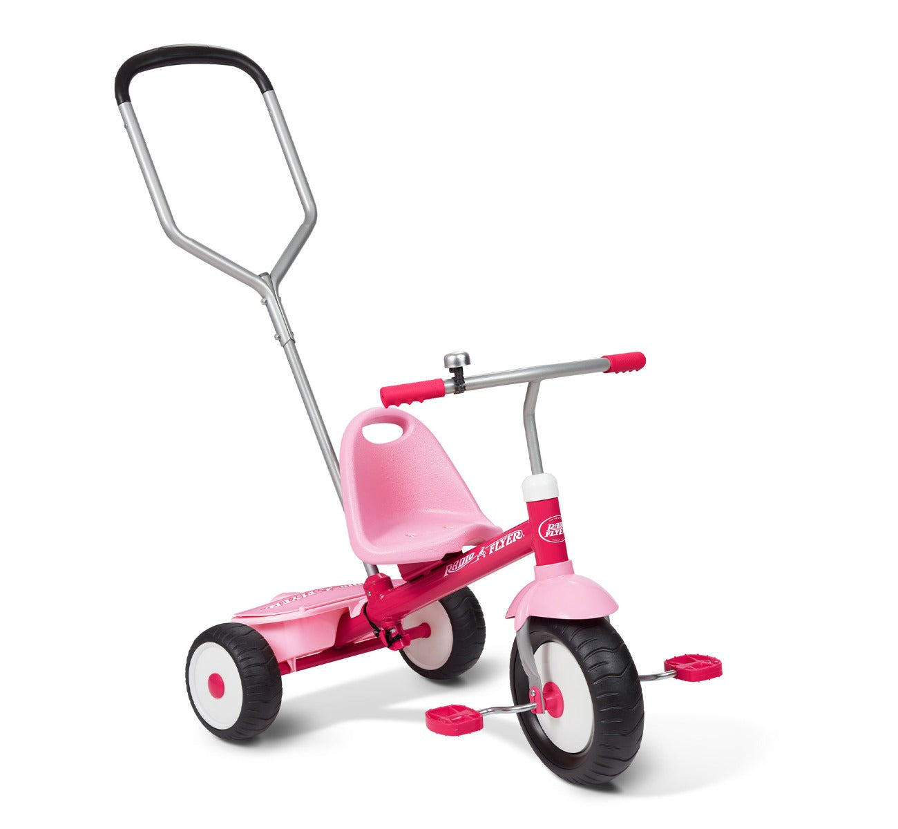 Baby tricycle with clearance handle