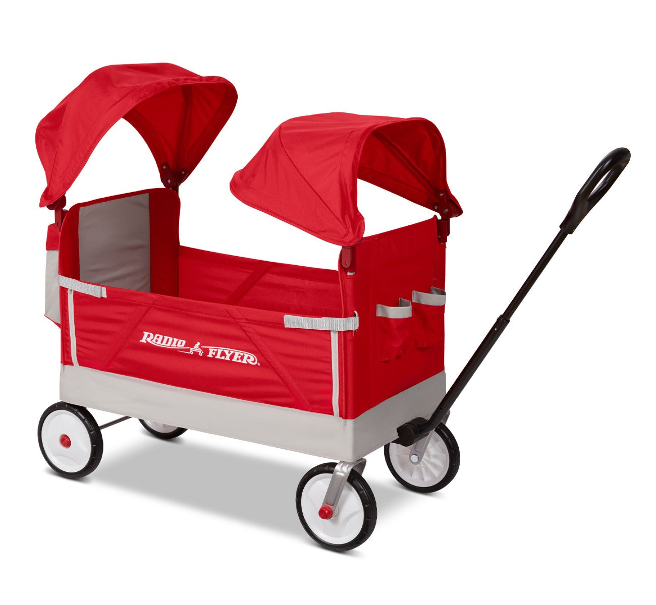 Dual Canopy Family Wagon Radio Flyer