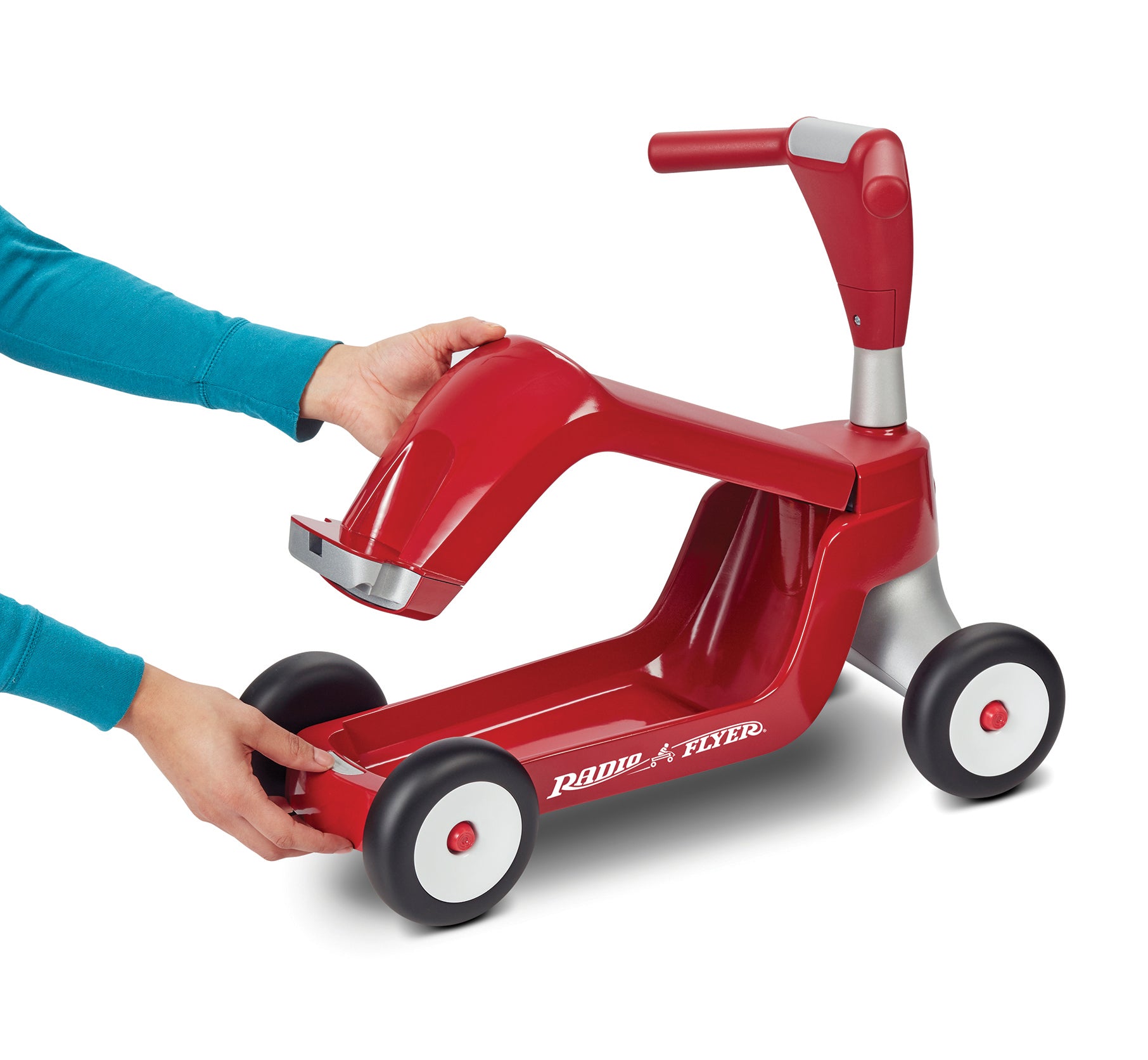 Radio flyer sit down scooter online