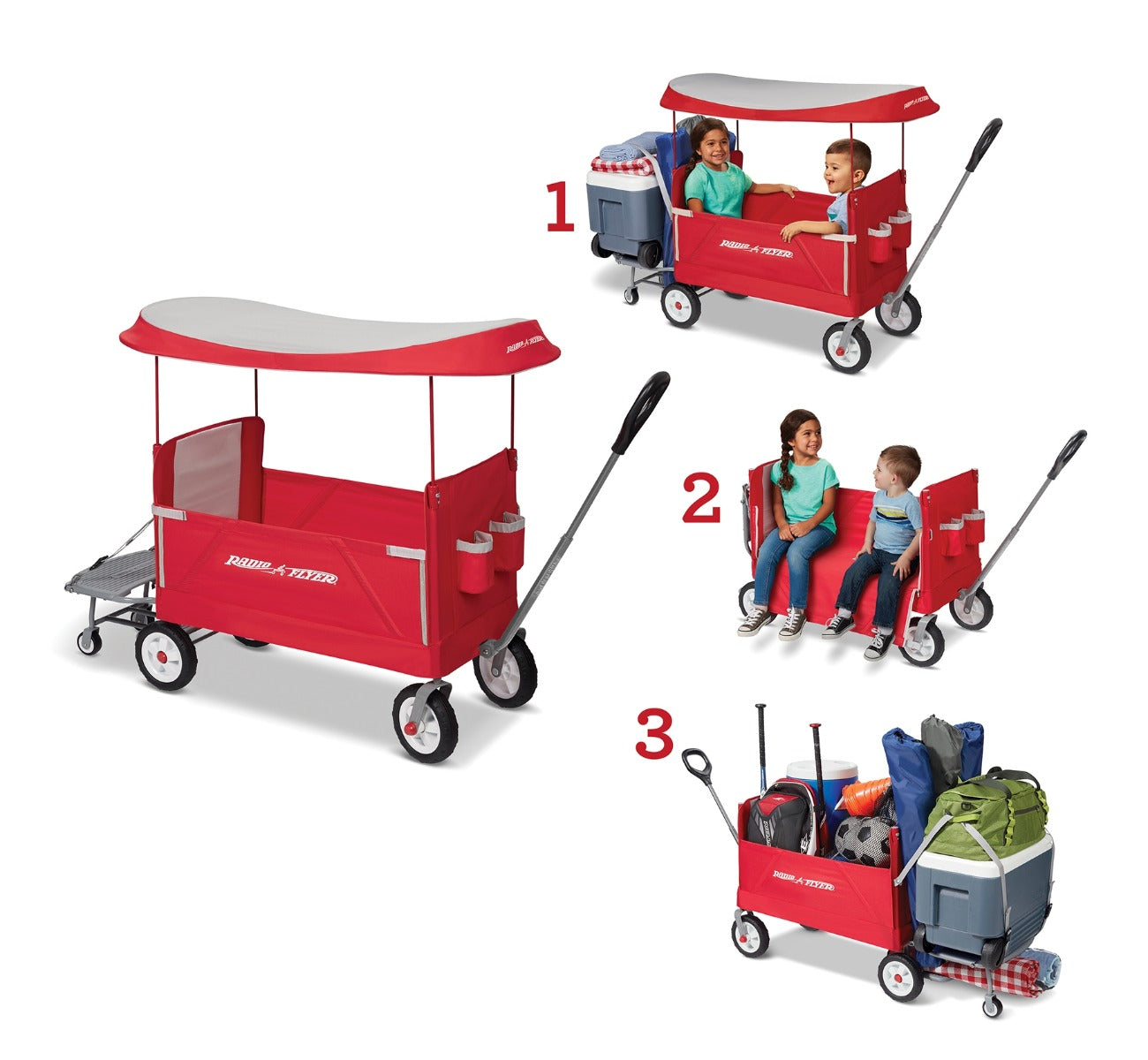 3-In-1 Tailgater Wagon With Canopy | Radio Flyer